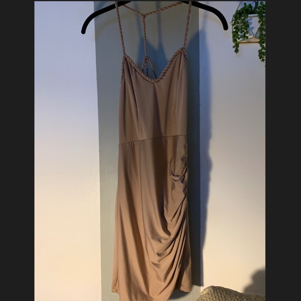 Sexy nude dress.